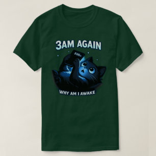 Camiseta Otra vez a las 3AM Búho nocturno Humor de teléfono