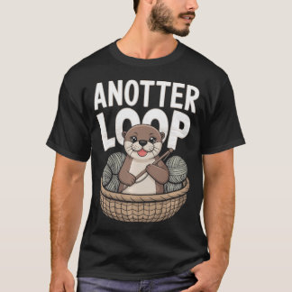 Camiseta Otro Bucle - Divertida Lana de Ganchillo de Nutria