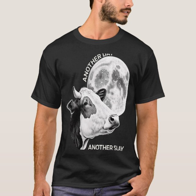 Camiseta Otro día más para una vaca ociosa: el quo motivado (Anverso)