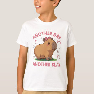 Camiseta Otro día más Slay Cute Capybara Lover Kawai
