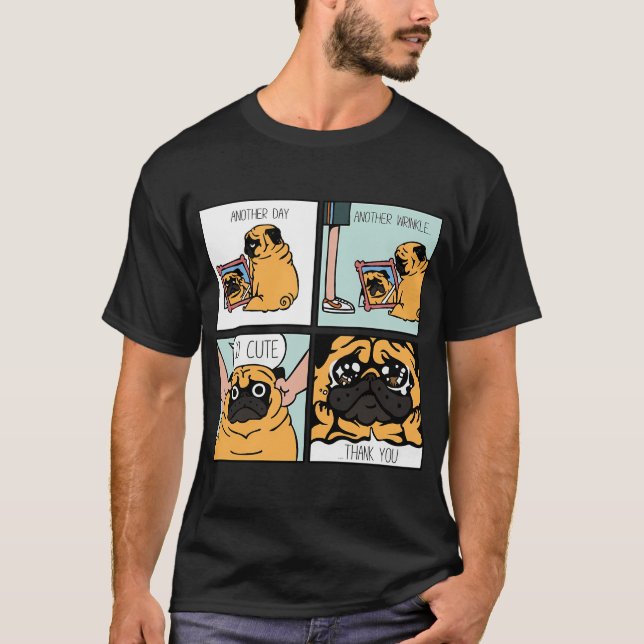 Camiseta Otro Pug Arrugado (Anverso)
