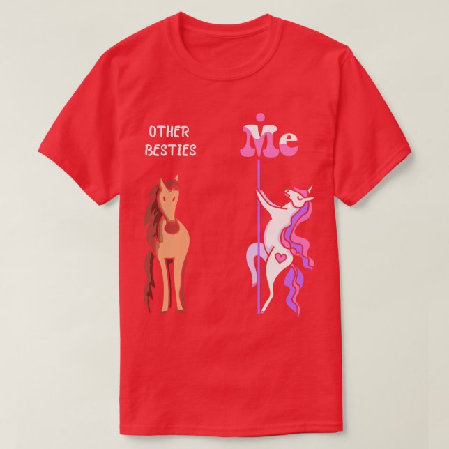 Camiseta Otros bestias Me Tee Unicorn Bestie Funny Gift Ide (Diseño del anverso)