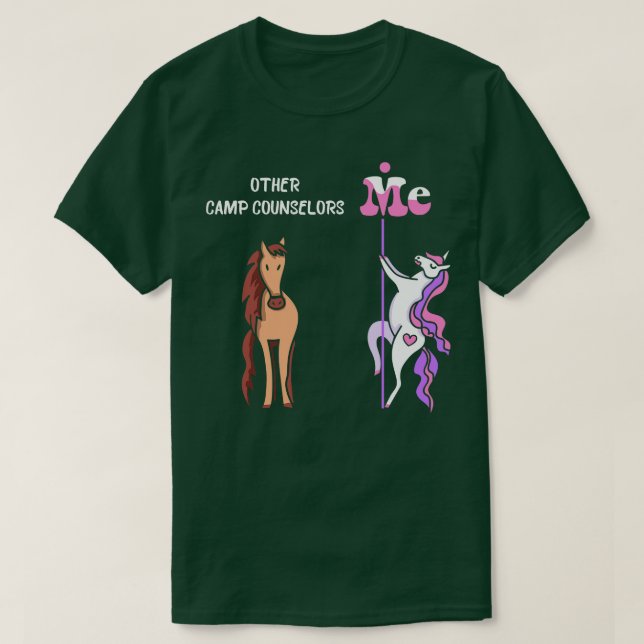 Camiseta Otros consejeros del campamento Me Tee Unicorn Cam (Diseño del anverso)