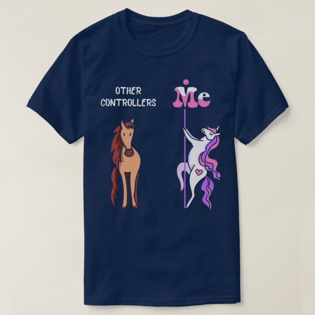 Camiseta Otros controladores Me Tee Unicorn Controller Funn (Diseño del anverso)