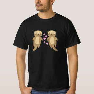 Camiseta Otros Cutan Nueces Parejas Con Corazón