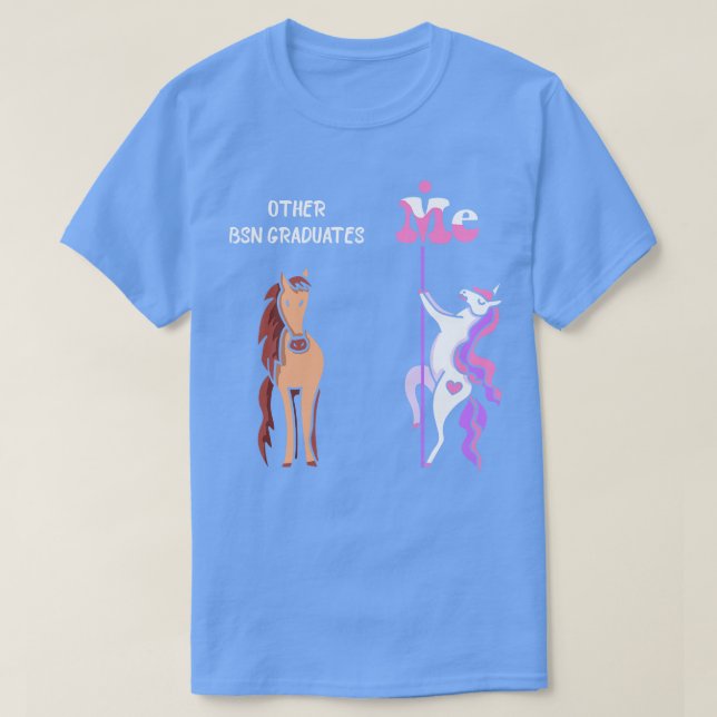 Camiseta Otros graduados de BSN Me Tee Unicorn BSN Graduate (Diseño del anverso)
