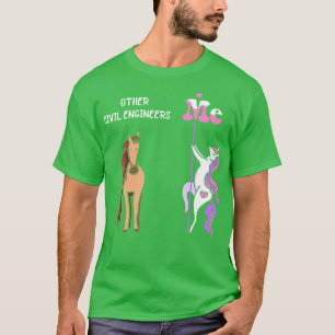 Camiseta Otros ingenieros civiles Me Tee Unicorn Ingeniero 