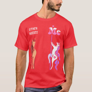 Camiseta Otros jefes Me Tee Unicorn Boss Divertido Idea B