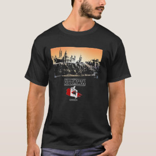 Camiseta ottawa canada Skyline Vacation Souvenir ciudad