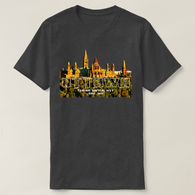 Camiseta Ottawa Capital City Canadá (Diseño del anverso)