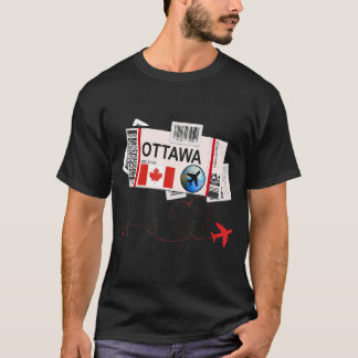 Camiseta Ottawa Chica Ottawa Boarding Pass Ottawa