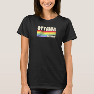 Camiseta Ottawa Ontario Canadá Orgullo Gay Arcoiris Merch R