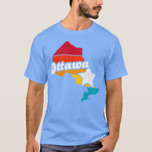 Camiseta Ottawa Ontario Canada Vintage Distresage Souvenir