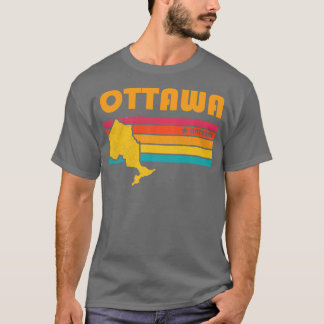 Camiseta Ottawa Ontario Canada Vintage Distresage Souvenir