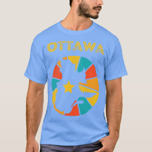 Camiseta Ottawa Quebec Canada Vintage Distresage Souvenir 1
