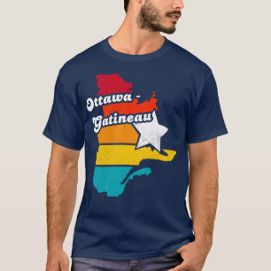 Camiseta Ottawa Quebec Canada Vintage Distresage Souvenir 2