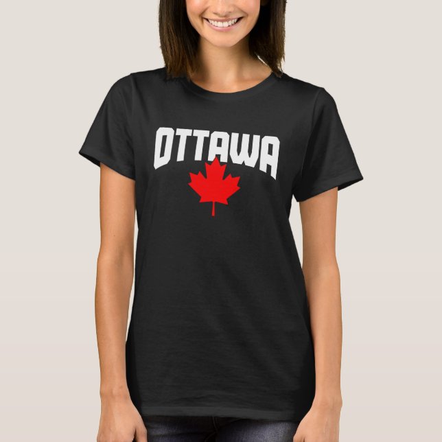 Camiseta Ottawa Quebec Maple Leaf Canada Canadian Flag Prid (Anverso)