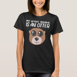 Camiseta Otter Animal Para Hombres Mujeres Mamíferos Marino