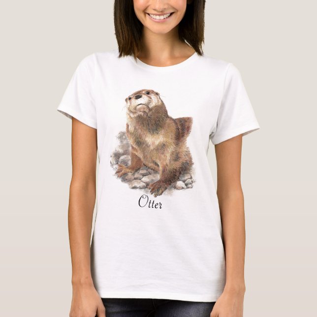 Camiseta Otter Animal Totem (Anverso)