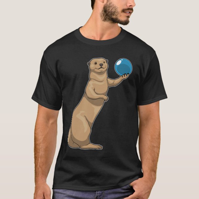 Camiseta Otter Bowling Bowling ball (Anverso)
