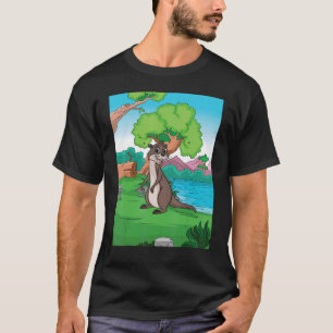Camiseta Otter By Lake Buscando Pescado