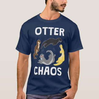 Camiseta Otter Chaos Animales Chicas Niños Regalo Mujeres