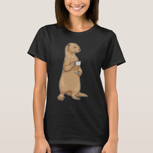 Camiseta Otter Coffee Cup (Anverso)