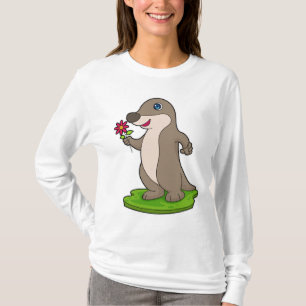 Camiseta Otter con flor