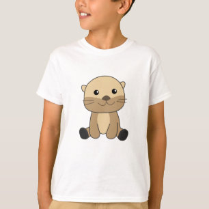 Camiseta Otter Cute Animals Animales Cuidan Animal Para Niñ