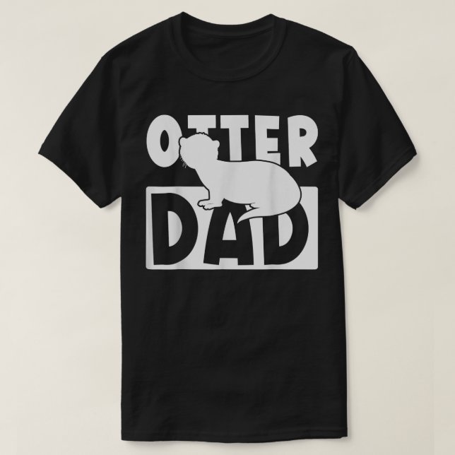 Camiseta Otter Dad Animals ama al propietario del Mascota d (Diseño del anverso)