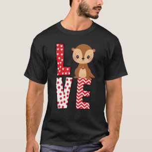 Camiseta Otter Día de San Valentín Love Valentine Cute Hear