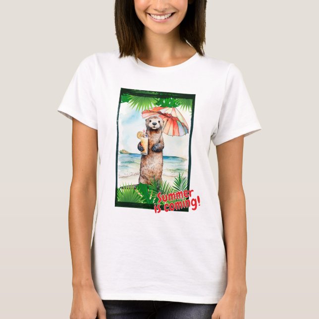 Camiseta Otter "¡El verano se acerca!" (Anverso)