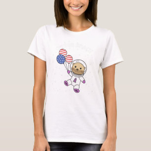 Camiseta Otter En La Bandera Estadounidense Del 4 De Julio 