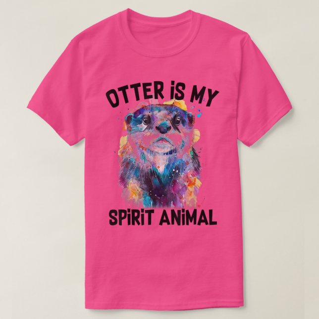 Camiseta Otter Es Mi Espíritu Animal Gráfica Gráfica Funny  (Diseño del anverso)