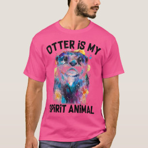 Camiseta Otter Es Mi Espíritu Animal Gráfica Gráfica Funny