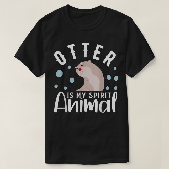 Camiseta Otter es mi espíritu el diseño de la manteca para  (Diseño del anverso)