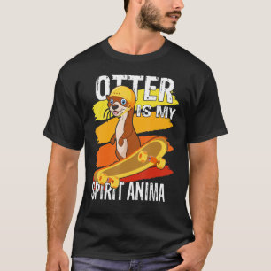 Camiseta Otter es mi orejón de animales espirituales con sk