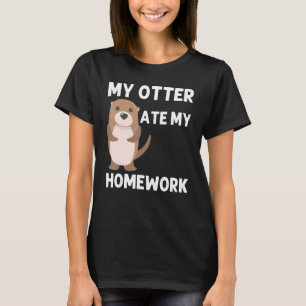 Camiseta Otter Gracioso Para Niños Pup Acuático Río Weasel