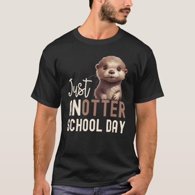 Camiseta Otter Guay Para Chicas De Niños Hombres Niños Vint (Anverso)