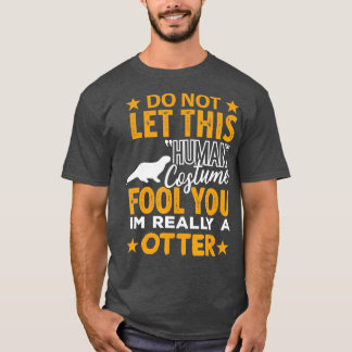 Camiseta Otter Halloween Human Costume yo soy Otter Fu