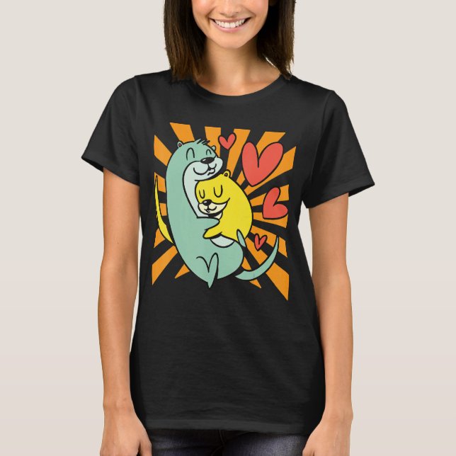 Camiseta Otter Hugging (Anverso)