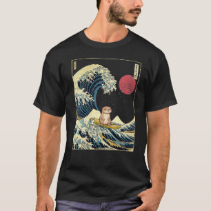 Camiseta Otter Kanagawa Japonés Wave Funny Surf Animal VNe
