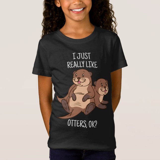 Camiseta Otter Lover Mujeres Mar Otter Regalo para Hombres  (Anverso)