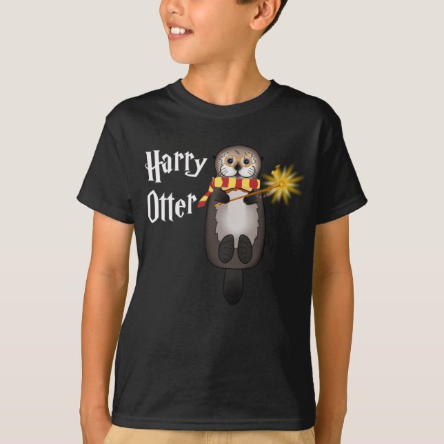 Camiseta Otter Magic Wizard Funny Otter Harry (Anverso)
