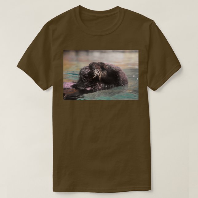 Camiseta Otter marino en el acuario de Georgia (Diseño del anverso)