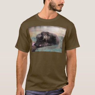 Camiseta Otter marino en el acuario de Georgia