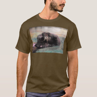 Camiseta Otter marino en el acuario de Georgia
