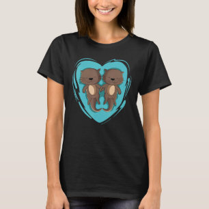 Camiseta Otter marino Mano Mano Mano Mano Percha Animal