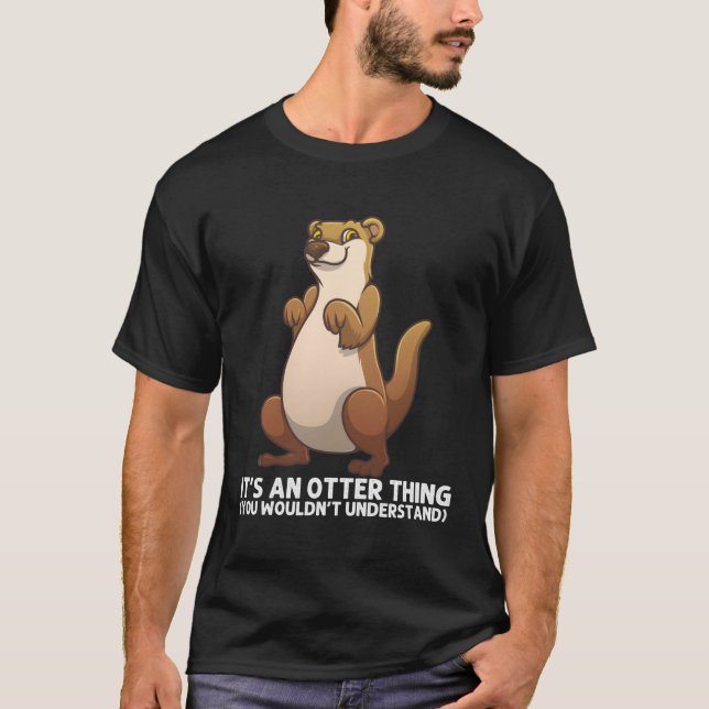 Camiseta Otter marino para río Otter (Anverso)