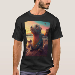 Camiseta Otter marino Retro Sunset Cutter